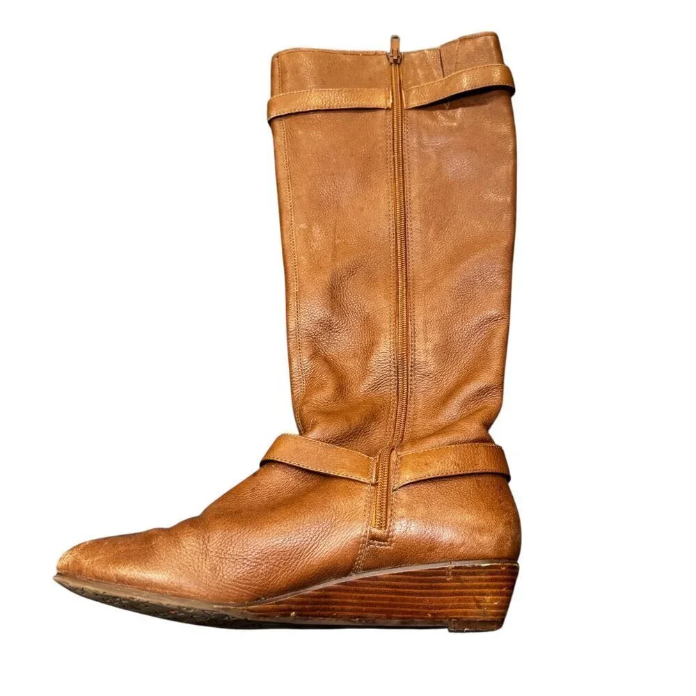 Arturo Chiang Women's Leather Knee High Riding Boots | Size 9M